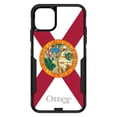 thumbnail image 1 of DistinctInk Case for iPhone 15 PLUS (6.7" Screen) - OtterBox Commuter Custom Black Case - Florida State Flag - US State Flag, 1 of 2