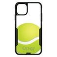 thumbnail image 1 of DistinctInk Case for iPhone 15 PLUS (6.7" Screen) - OtterBox Commuter Custom Black Case - Green Tennis Ball, 1 of 2