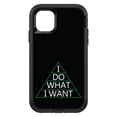 thumbnail image 1 of DistinctInk Case for iPhone 15 PLUS (6.7" Screen) - OtterBox Defender Custom Black Case - I Do What I Want, 1 of 2