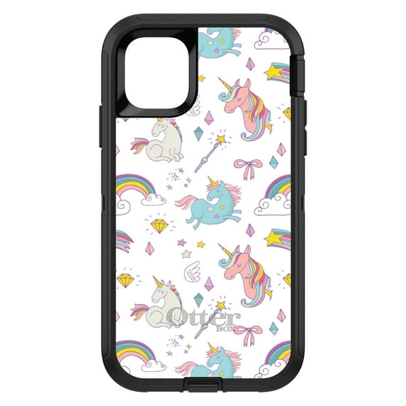 DistinctInk OtterBox Defender Custom Case for Apple iPhone 15 Plus (6.7" Screen) - White - Slim Profile Design