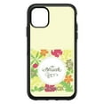 thumbnail image 1 of DistinctInk Case for iPhone 15 PLUS (6.7" Screen) - OtterBox Symmetry Custom Black Case - Be Blessed - Floral Pattern Yellow, 1 of 2