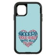 thumbnail image 1 of DistinctInk Case for iPhone 15 PRO (6.1" Screen) - OtterBox Defender Custom Black Case - Keep Your Heart With All Diligence, 1 of 2