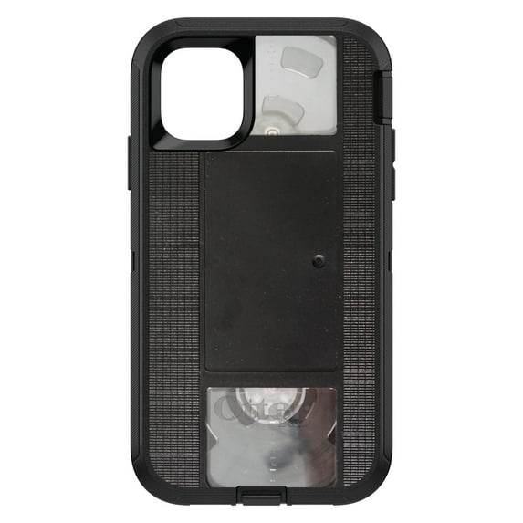 DistinctInk Case for iPhone 15 PRO (6.1" Screen) - OtterBox Defender Custom Black Case - VHS Video Tape