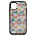 thumbnail image 1 of DistinctInk Case for iPhone 15 PRO (6.1" Screen) - OtterBox Symmetry Custom Black Case - Multi Color Rainbow Wood Print - Printed Wood Grain Image, 1 of 2
