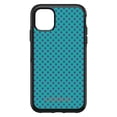 thumbnail image 1 of DistinctInk Case for iPhone 15 PRO (6.1" Screen) - OtterBox Symmetry Custom Black Case - Teal Purple Checkered Pattern - Geometric Checkered Pattern, 1 of 2