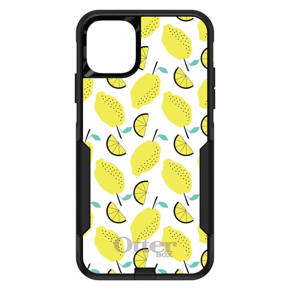DistinctInk OtterBox Commuter Custom Case for Apple iPhone 15 Pro Max (6.7" Screen) - Lemonade - Slim Profile Design