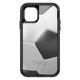 thumbnail image 1 of DistinctInk Case for iPhone 15 Pro MAX (6.7" Screen) - OtterBox Defender Custom Black Case - Soccer Ball 3D, 1 of 2