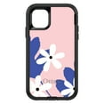 thumbnail image 1 of DistinctInk Case for iPhone 15 Pro MAX (6.7" Screen) - OtterBox Defender Custom Black Case - Summer Vibes Bold Flower Pink White Blue, 1 of 2