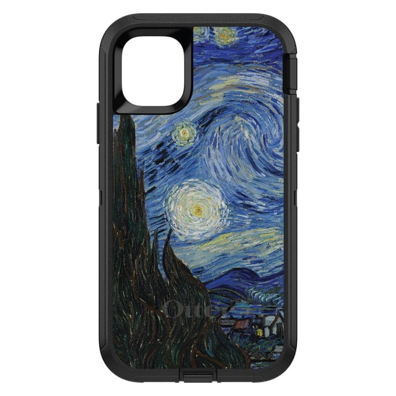 DistinctInk OtterBox Defender Custom Case for Apple iPhone 15 Pro Max (6.7" Screen) - Classic Art - Slim Profile Design