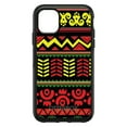 thumbnail image 1 of DistinctInk Case for iPhone 15 Pro MAX (6.7" Screen) - OtterBox Symmetry Custom Black Case - Black Yellow Red Aztec Tribal, 1 of 2