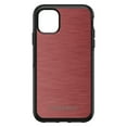 thumbnail image 1 of DistinctInk Case for iPhone 12 MINI (5.4" Screen) - OtterBox Symmetry Custom Black Case - Red Stainless Steel Image Print - Printed Image of Stainless Steel, 1 of 2