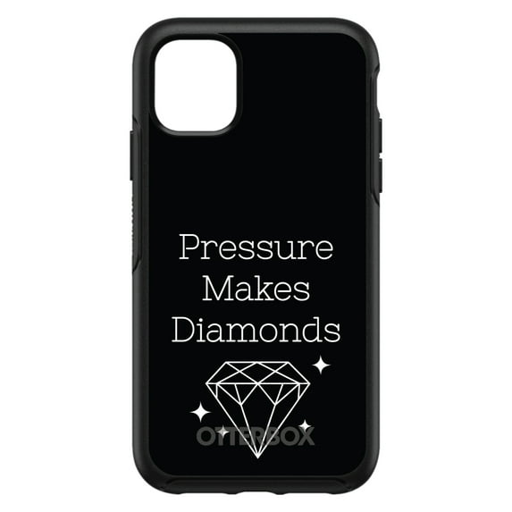 DistinctInk OtterBox Symmetry Custom Case for Apple iPhone 12 Pro Max (6.7" Screen) - Inspirational Quote - Lightweight Grip