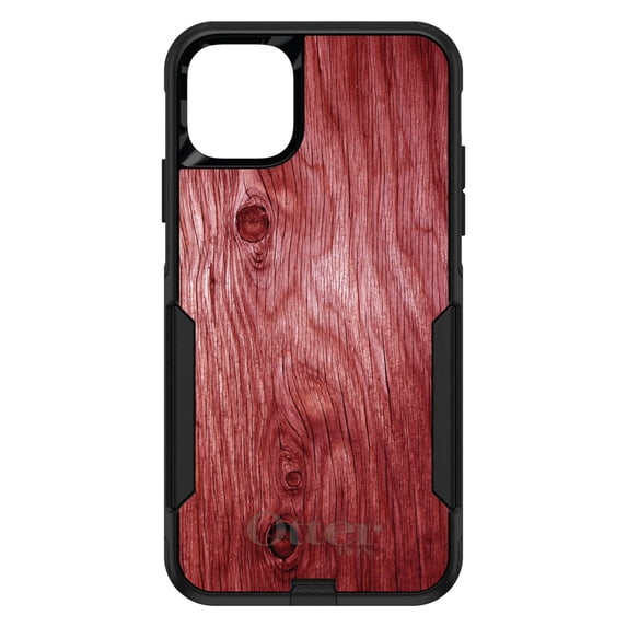 DistinctInk OtterBox Commuter Custom Case for Apple iPhone 13 Pro (6.1" Screen) - Printed Wood Grain Image - Wireless Charging Compatible