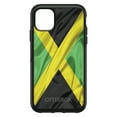 thumbnail image 1 of DistinctInk Case for iPhone 13 Pro MAX (6.7" Screen) - OtterBox Symmetry Custom Black Case - Jamaica Waving Flag Black Green Yellow - Show Your Love of Jamaica, 1 of 2