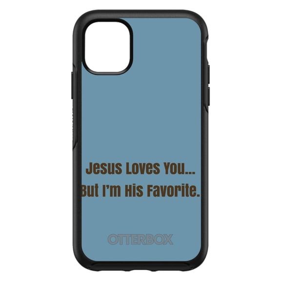 DistinctInk OtterBox Symmetry Custom Case for Apple iPhone 14 Plus (6.7" Screen) - Show Your Love of Christ - Wireless Charging Compatible