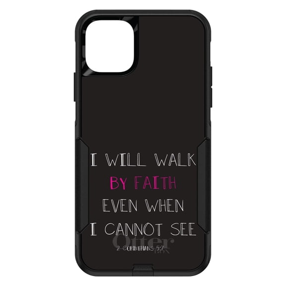 DistinctInk OtterBox Commuter Custom Case for Apple iPhone 15 (6.1" Screen) - Show Your Love of Christ - Shockproof Protection
