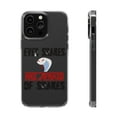 thumbnail image 1 of DistinctInk Clear Case for Apple iPhone 13 PRO (6.1" Screen) - Even Snakes are Afraid of Snakes, 1 of 9