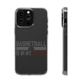 thumbnail image 1 of DistinctInk Clear Hybrid Case for Apple iPhone 14 Pro (6.1" Screen) - Basketball is in My Blood - Lightweight Grip, 1 of 9