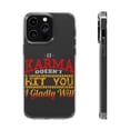 thumbnail image 1 of DistinctInk Clear Case for Apple iPhone 14 PRO (6.1" Screen) - If Karma Doesn't Hit You I Will, 1 of 9