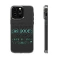 thumbnail image 1 of DistinctInk Clear Hybrid Case for Apple iPhone 14 Pro (6.1" Screen) - Life As Good As You Let It Be - Lightweight Grip, 1 of 9