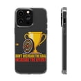 thumbnail image 1 of DistinctInk Clear Hybrid Case for Apple iPhone 14 Pro Max (6.7" Screen) - Don't Decrease Goal Decrease Effort - Raised Bezel Screen Guard, 1 of 9