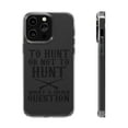 thumbnail image 1 of DistinctInk Clear Hybrid Case for Apple iPhone 14 Pro Max (6.7" Screen) - What a Dumb Question - Tempered Glass Back, 1 of 9