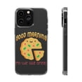 thumbnail image 1 of DistinctInk Clear Case for Apple iPhone 15 (6.1" Screen) - Good Morning My Cute Little Omelet, 1 of 9