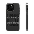 thumbnail image 1 of DistinctInk Clear Hybrid Case for Apple iPhone 15 Pro (6.1" Screen) - Engine Mechanics Do It With More Thrust - Raised Bezel Screen Guard, 1 of 9