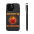 thumbnail image 1 of DistinctInk Clear Case for Apple iPhone 15 PRO (6.1" Screen) - God Has Bigger Plan For Me, 1 of 9