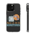 thumbnail image 1 of DistinctInk Clear Case for Apple iPhone 15 Pro MAX (6.7" Screen) - Learn To Let Go Sometimes, 1 of 9