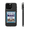 thumbnail image 1 of DistinctInk Clear Case for Apple iPhone 15 Pro MAX (6.7" Screen) - Short Cuts Long Delays, 1 of 9