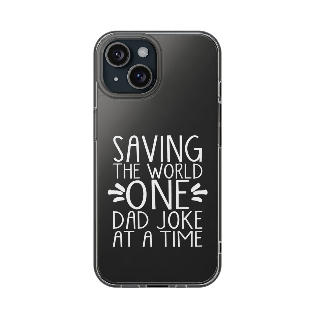 DistinctInk Clear Hybrid Case for Apple iPhone 15 (6.1