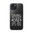 DistinctInk Clear Hybrid Case for Apple iPhone 15 (6.1