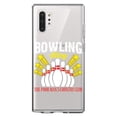 thumbnail image 1 of DistinctInk Clear Shockproof Hybrid Case for Galaxy Note 10 PLUS (6.8" Screen) - TPU Bumper Acrylic Back Tempered Glass Screen Protector - Bowling Alley The Poor Man's Country Club, 1 of 1