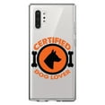 thumbnail image 1 of DistinctInk Clear Shockproof Hybrid Case for Galaxy Note 10 PLUS (6.8" Screen) - TPU Bumper Acrylic Back Tempered Glass Screen Protector - Certified Dog Lover, 1 of 1