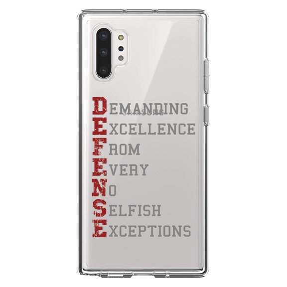 DistinctInk Clear Shockproof Hybrid Case for Galaxy Note 10 PLUS (6.8" Screen) - TPU Bumper Acrylic Back Tempered Glass Screen Protector - DEFENSE Demanding Excellence