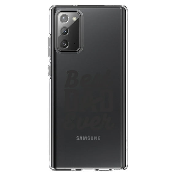 DistinctInk Clear Shockproof Hybrid Case for Galaxy Note 20 ULTRA (6.9" Screen) - TPU Bumper Acrylic Back Tempered Glass Screen Protector - Bed Dad Ever - Screwdriver