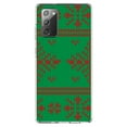 thumbnail image 1 of DistinctInk Clear Shockproof Hybrid Case for Galaxy Note 20 ULTRA (6.9" Screen) - TPU Bumper, Acrylic Back, Tempered Glass Screen Protector - Green Red Ugly Christmas Sweater - Christmas All Year, 1 of 3