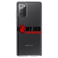 thumbnail image 1 of DistinctInk Clear Shockproof Hybrid Case for Galaxy Note 20 ULTRA (6.9" Screen) - TPU Bumper Acrylic Back Tempered Glass Screen Protector - I Heart My Job - I'm A Doctor, 1 of 3