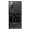 thumbnail image 1 of DistinctInk Clear Shockproof Hybrid Case for Galaxy Note 20 ULTRA (6.9" Screen) - TPU Bumper Acrylic Back Tempered Glass Screen Protector - Don't Mess with MAMA BEAR, 1 of 3