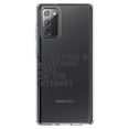 thumbnail image 1 of DistinctInk Clear Shockproof Hybrid Case for Galaxy Note 20 ULTRA (6.9" Screen) - TPU Bumper Acrylic Back Tempered Glass Screen Protector - Rather Be Watch Cats On The Internet, 1 of 3