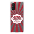 thumbnail image 1 of DistinctInk Clear Shockproof Hybrid Case for Galaxy S20 PLUS / 5G (6.7" Screen) - TPU Bumper Acrylic Back Tempered Glass Screen Protector - Not My Circus, Not My Monkeys, 1 of 2
