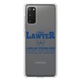 thumbnail image 1 of DistinctInk Clear Shockproof Hybrid Case for Galaxy S20 PLUS / 5G (6.7" Screen) - TPU Bumper Acrylic Back Tempered Glass Screen Protector - I'm A Lawyer - Solve Problems You Don't Know, 1 of 2