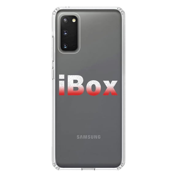 DistinctInk Clear Shockproof Hybrid Case for Galaxy S20 PLUS / 5G (6.7" Screen) - TPU Bumper Acrylic Back Tempered Glass Screen Protector - iBox Boxing