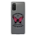 thumbnail image 1 of DistinctInk Clear Shockproof Hybrid Case for Galaxy S20 / S20 5G (6.2" Screen) - TPU Bumper Acrylic Back Tempered Glass Screen Protector - Butterflies are Self Propelled Flowers, 1 of 2