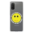 thumbnail image 1 of DistinctInk Clear Shockproof Hybrid Case for Galaxy S20 / S20 5G (6.2" Screen) - TPU Bumper Acrylic Back Tempered Glass Screen Protector - My Smile Most Beautiful Curve on My Body, 1 of 2