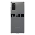 thumbnail image 1 of DistinctInk Clear Shockproof Hybrid Case for Galaxy S20 ULTRA / 5G (6.9" Screen) - TPU Bumper Acrylic Back Tempered Glass Screen Protector - I'm All In - Poker Casino Cards Gambling, 1 of 2