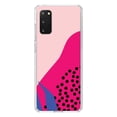thumbnail image 1 of DistinctInk Clear Shockproof Hybrid Case for Galaxy S20 ULTRA / 5G (6.9" Screen) - TPU Bumper, Acrylic Back, Tempered Glass Screen Protector - Summer Vibes Bold Flower Pink Blue Yellow, 1 of 2
