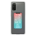 thumbnail image 1 of DistinctInk Clear Shockproof Hybrid Case for Galaxy S20 ULTRA / 5G (6.9" Screen) - TPU Bumper Acrylic Back Tempered Glass Screen Protector - Time To Look Prettier Than the Last Selfie, 1 of 2