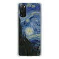 thumbnail image 1 of DistinctInk Clear Shockproof Hybrid Case for Galaxy S20 ULTRA / 5G (6.9" Screen) - TPU Bumper, Acrylic Back, Tempered Glass Screen Protector - Van Gogh Starry Night - Classic Art, 1 of 2